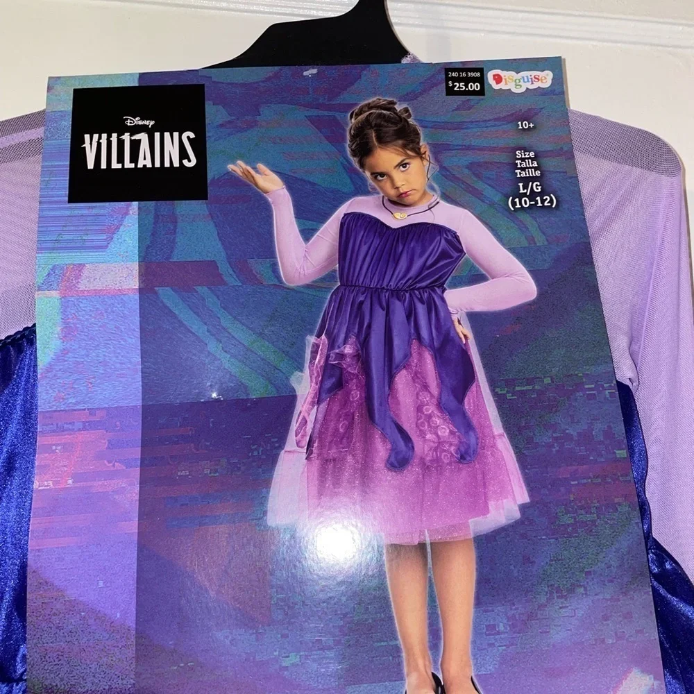 Disney Villains Ursula Play Costume Dress- large 10/12